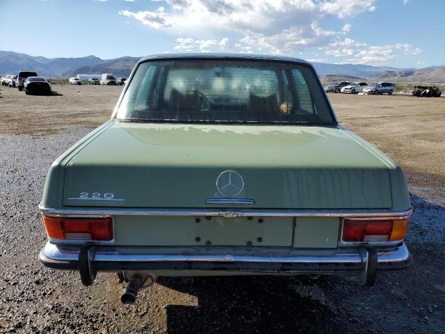 11501012116093 - 1973 MERCEDES-BENZ 220 GREEN photo 6