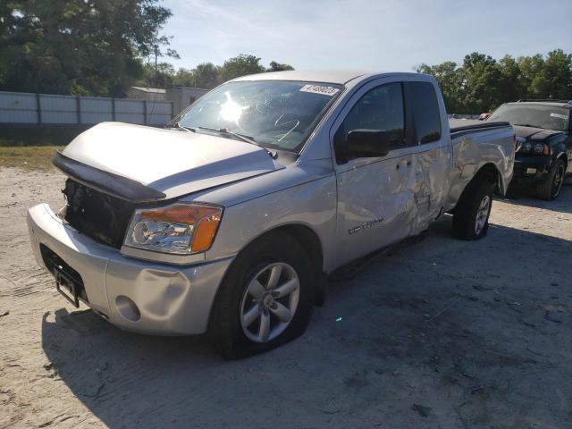 1N6BA0CH6AN307522 - 2010 NISSAN TITAN XE SILVER photo 1