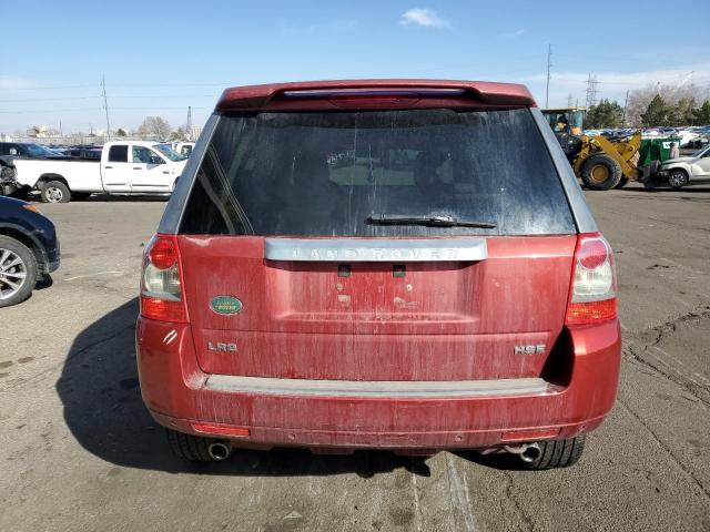 SALFT24N58H061921 - 2008 LAND ROVER LR2 HSE TECHNOLOGY RED photo 6