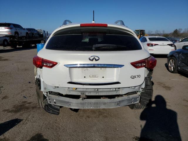 JN8CS1MW5FM483714 - 2015 INFINITI QX70 WHITE photo 6