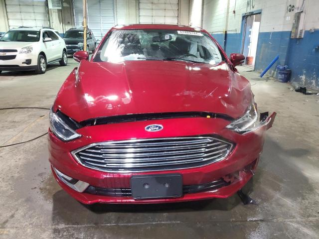 3FA6P0T96HR255723 - 2017 FORD FUSION SE RED photo 5