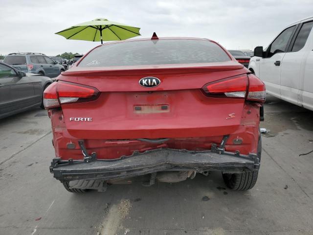 3KPFL4A74JE219864 - 2018 KIA FORTE LX RED photo 6