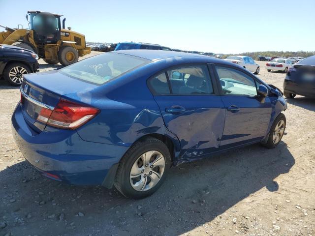 19XFB2F55DE059934 - 2013 HONDA CIVIC LX BLUE photo 3