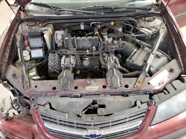 2G1WH55K329310848 - 2002 CHEVROLET IMPALA LS RED photo 11