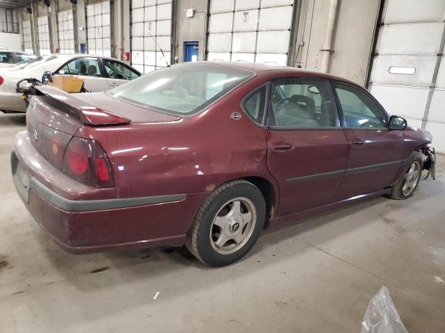 2G1WH55K329310848 - 2002 CHEVROLET IMPALA LS RED photo 3