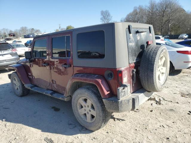 1J4GA59109L760990 - 2009 JEEP WRANGLER U SAHARA BURGUNDY photo 2