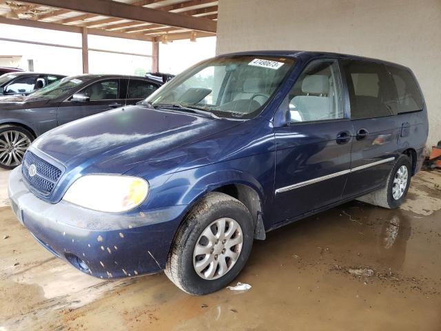 KNDUP131246513826 - 2004 KIA SEDONA EX BLUE photo 1