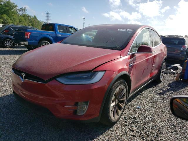 5YJXCAE20LF244419 - 2020 TESLA MODEL X RED photo 1