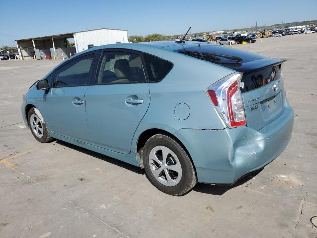 JTDKN3DU1F1980480 - 2015 TOYOTA PRIUS TURQUOISE photo 2