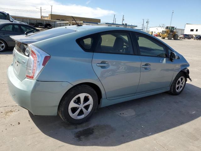 JTDKN3DU1F1980480 - 2015 TOYOTA PRIUS TURQUOISE photo 3