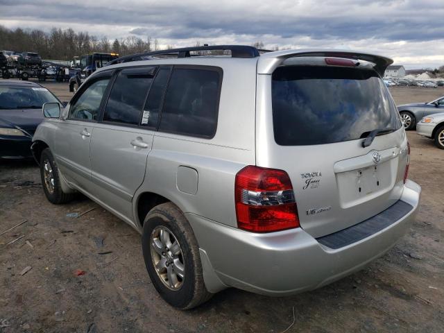 JTEEP21A350102741 - 2005 TOYOTA HIGHLANDER LIMITED SILVER photo 2