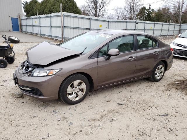 2HGFB2F53DH525849 - 2013 HONDA CIVIC LX BROWN photo 1