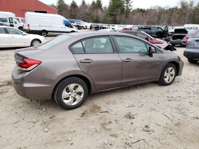 2HGFB2F53DH525849 - 2013 HONDA CIVIC LX BROWN photo 3