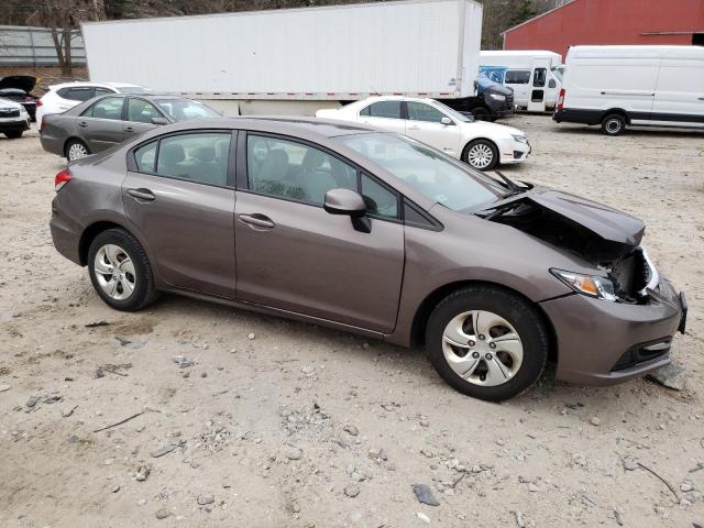 2HGFB2F53DH525849 - 2013 HONDA CIVIC LX BROWN photo 4