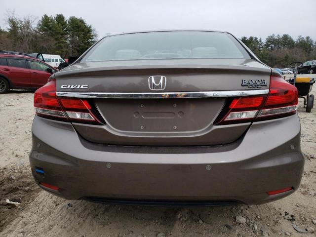 2HGFB2F53DH525849 - 2013 HONDA CIVIC LX BROWN photo 6