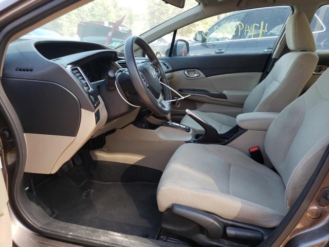 2HGFB2F53DH525849 - 2013 HONDA CIVIC LX BROWN photo 7