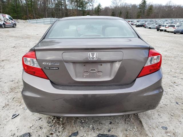 2HGFB2E58CH576053 - 2012 HONDA CIVIC LX BROWN photo 6