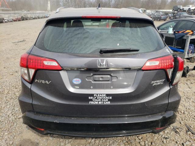 3CZRU6H16KG727941 - 2019 HONDA HR-V SPORT SILVER photo 6