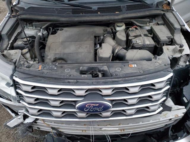 1FM5K8D86GGA97362 - 2016 FORD EXPLORER XLT SILVER photo 12