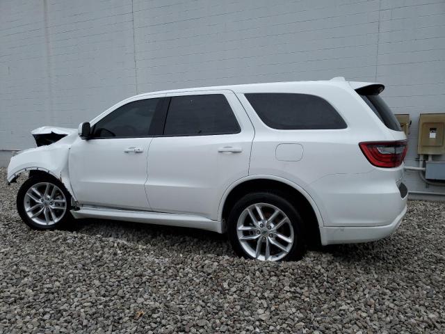 1C4RDJDG1NC182855 - 2022 DODGE DURANGO GT WHITE photo 2