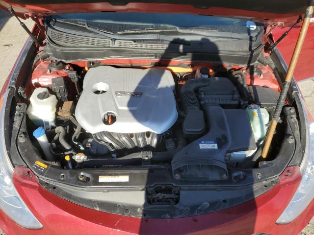 KMHEC4A44EA109449 - 2014 HYUNDAI SONATA HYBRID RED photo 11