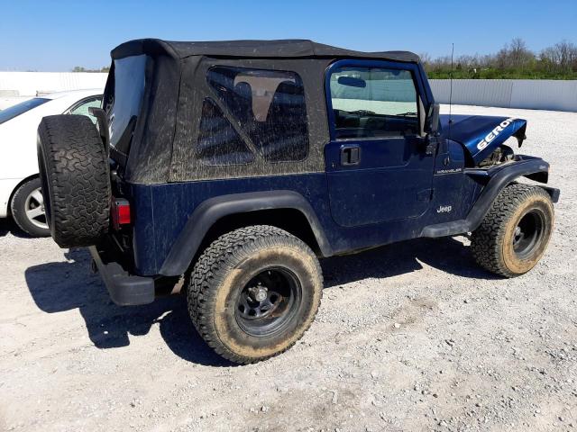 1J4FA39S52P743562 - 2002 JEEP WRANGLER / X BLUE photo 3