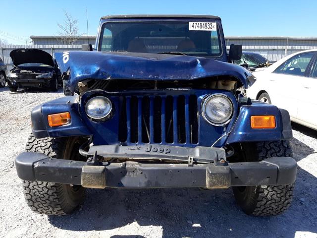 1J4FA39S52P743562 - 2002 JEEP WRANGLER / X BLUE photo 5