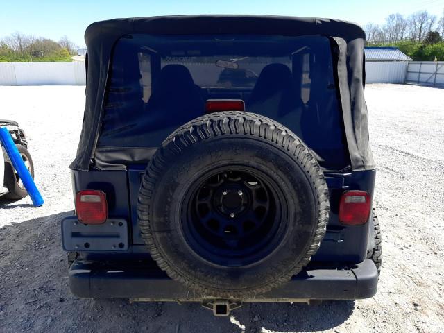 1J4FA39S52P743562 - 2002 JEEP WRANGLER / X BLUE photo 6