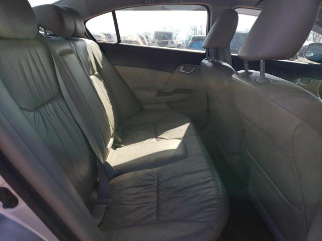 19XFB2F96CE358950 - 2012 HONDA CIVIC EXL ვერცხლისფერი ფოტო 10