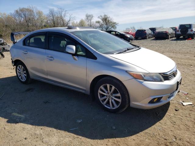 19XFB2F96CE358950 - 2012 HONDA CIVIC EXL SILVER photo 4