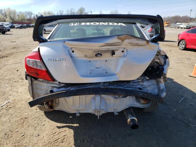 19XFB2F96CE358950 - 2012 HONDA CIVIC EXL ვერცხლისფერი ფოტო 6