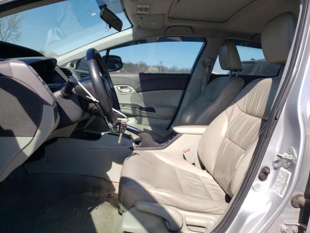 19XFB2F96CE358950 - 2012 HONDA CIVIC EXL ვერცხლისფერი ფოტო 7
