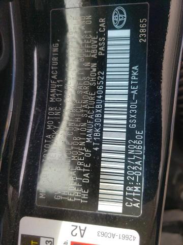 4T1BK3DBXBU406522 - 2011 TOYOTA AVALON BASE Qara foto 13