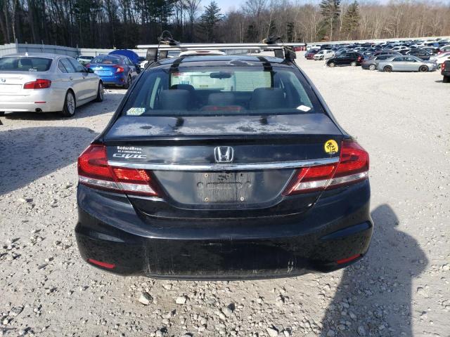 2HGFB2F55DH500533 - 2013 HONDA CIVIC LX BLACK photo 6