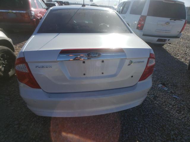 3FADP0L36BR123958 - 2011 FORD FUSION HYBRID WHITE photo 6