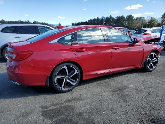 1HGCV1F31KA003395 - 2019 HONDA ACCORD SPORT RED photo 3