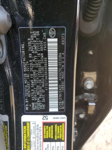 4T1G11AK6RU898686 - 2024 TOYOTA CAMRY SE NIGHT SHADE BLACK photo 12