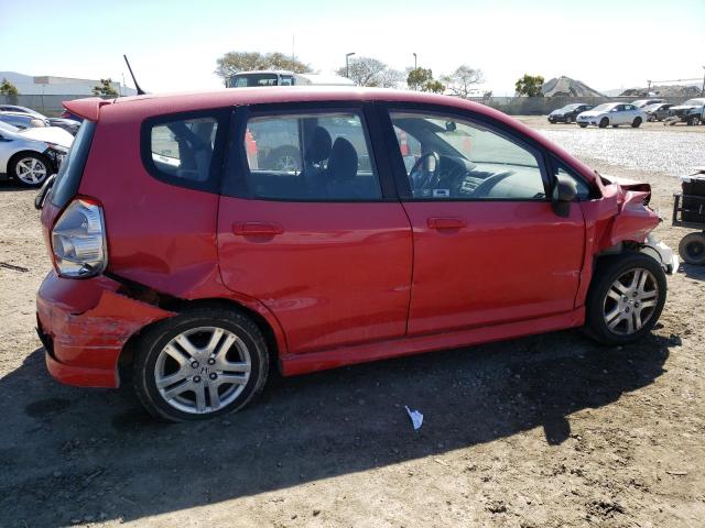 JHMGD38627S067158 - 2007 HONDA FIT S 红色 照片 3