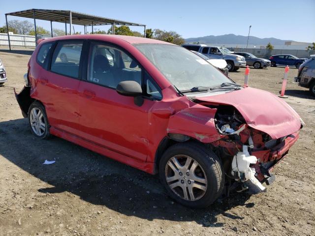 JHMGD38627S067158 - 2007 HONDA FIT S 红色 照片 4