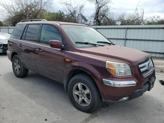 5FNYF28677B011563 - 2007 HONDA PILOT EXL MAROON photo 4