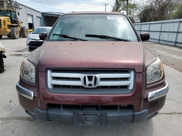 5FNYF28677B011563 - 2007 HONDA PILOT EXL MAROON photo 5