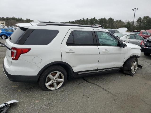 1FM5K8D86GGC52833 - 2016 FORD EXPLORER XLT WHITE photo 3