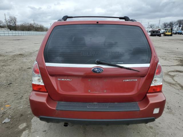 JF1SG63627G727817 - 2007 SUBARU FORESTER 2.5X RED photo 6