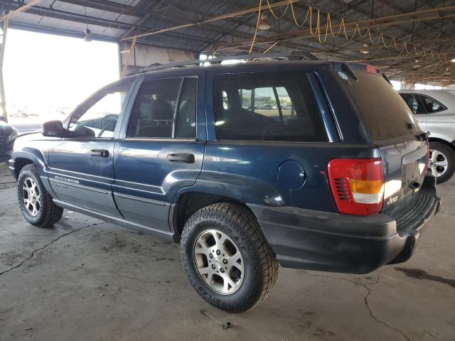 1J4GX48S31C627552 - 2001 JEEP GRAND CHER LAREDO BLUE photo 2