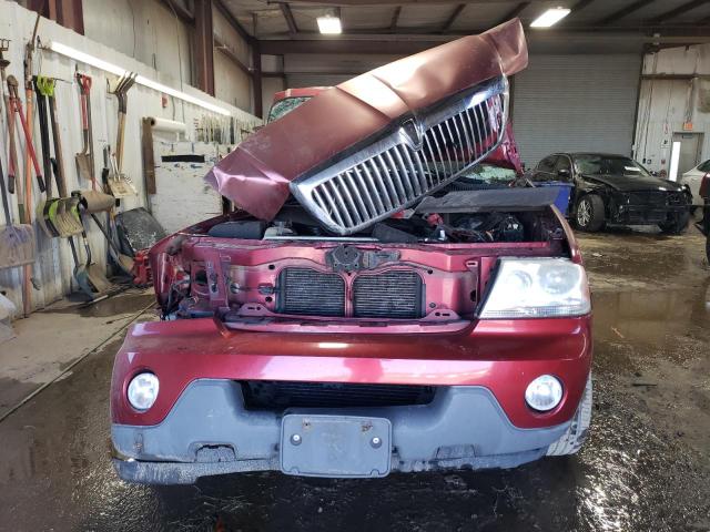 5LMEU88H94ZJ25026 - 2004 LINCOLN AVIATOR ბურგუნდია ფოტო 5