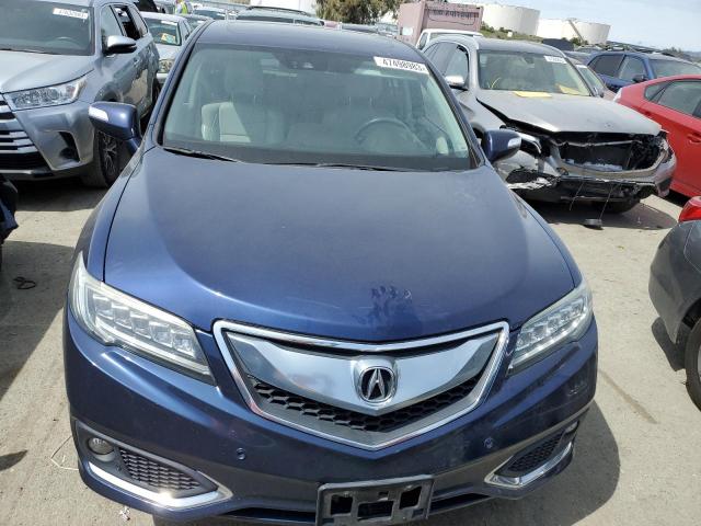 5J8TB4H70GL025202 - 2016 ACURA RDX ADVANCE BLUE photo 5