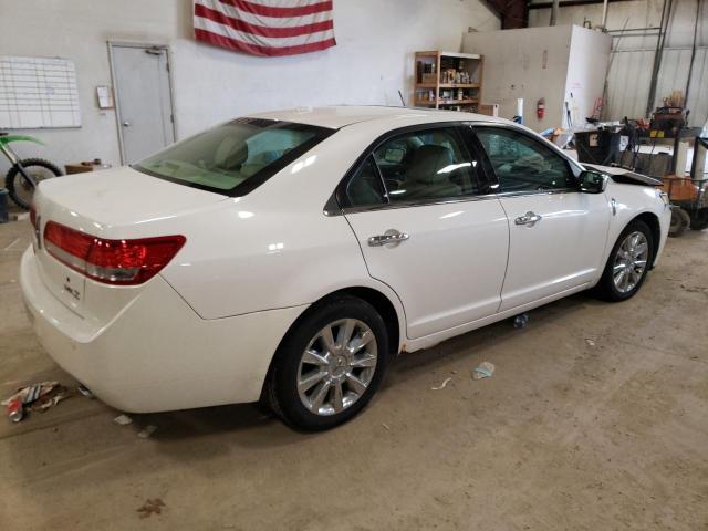 3LNHL2GC8BR763386 - 2011 LINCOLN MKZ WHITE photo 3