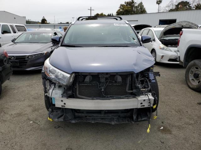 5TDDCRFH9GS014450 - 2016 TOYOTA HIGHLANDER HYBRID LIMITED BLUE photo 5