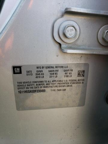 1G11H5SA5DF238499 - 2013 CHEVROLET MALIBU LTZ Күміс фото 12
