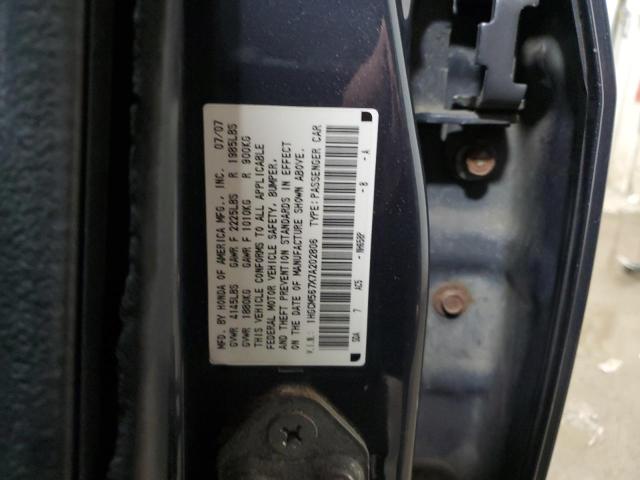 1HGCM567X7A202806 - 2007 HONDA ACCORD EX CHARCOAL photo 13